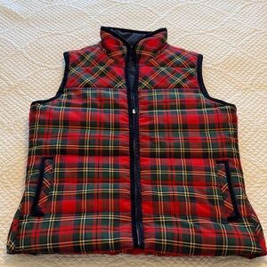 J. Crew Plaid Puffer Vest